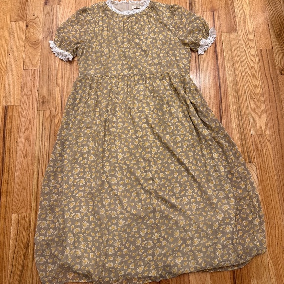 NEW NWT ROOLEE WILDE FLORAL midi maxi  dress with lace detail Size  XXL 2X - Picture 3 of 10